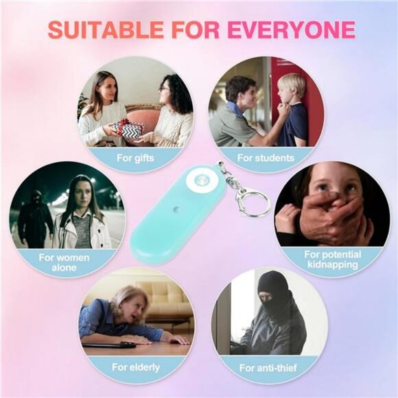 Personal Safety Alarm  - Self Defense Keychain SUPER LOUD Siren, Strobe Light - Picture 7 of 7